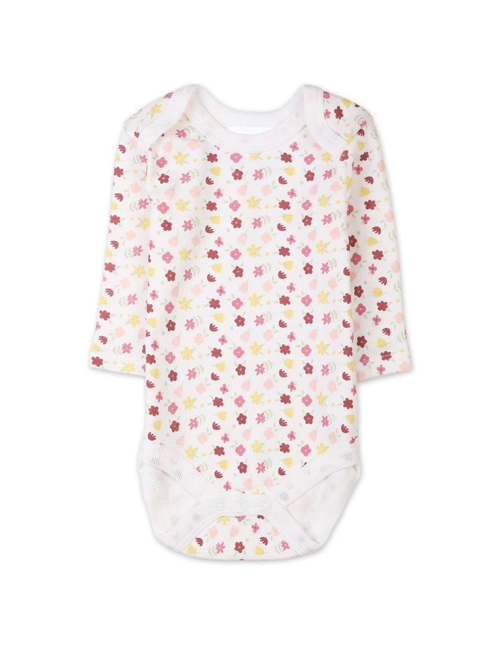 3 Pieces Winter Pinafore Dress Set Bambies Floral Pink at Zubaidas Pakistan