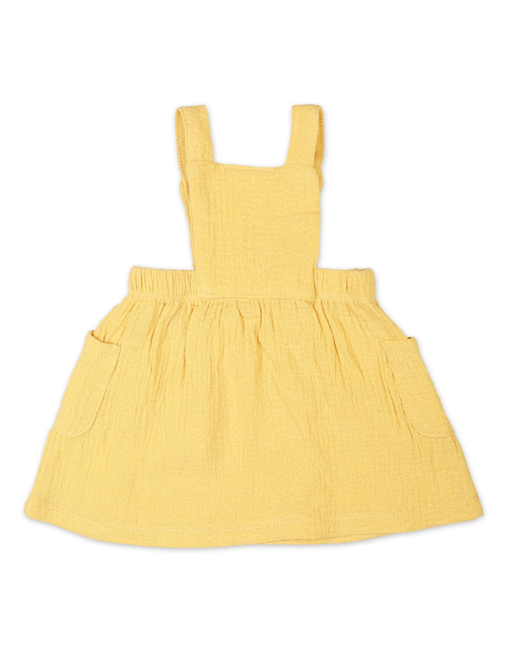 3 Pieces Winter Pinafore Dress Set Bambies Yellow at Zubaidas - Pakistan’s No. 1 and most trusted baby and kids store for over 50 years