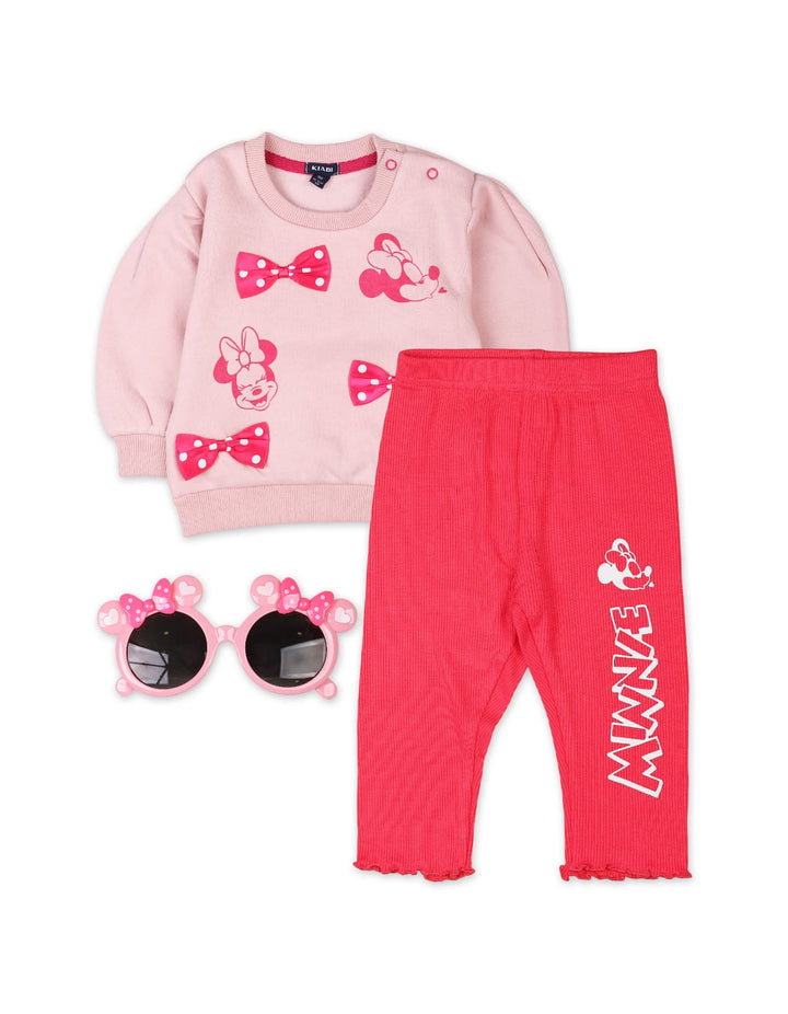 3 Pieces Winter Suit Sets Bambies Minnie Pink at Zubaidas