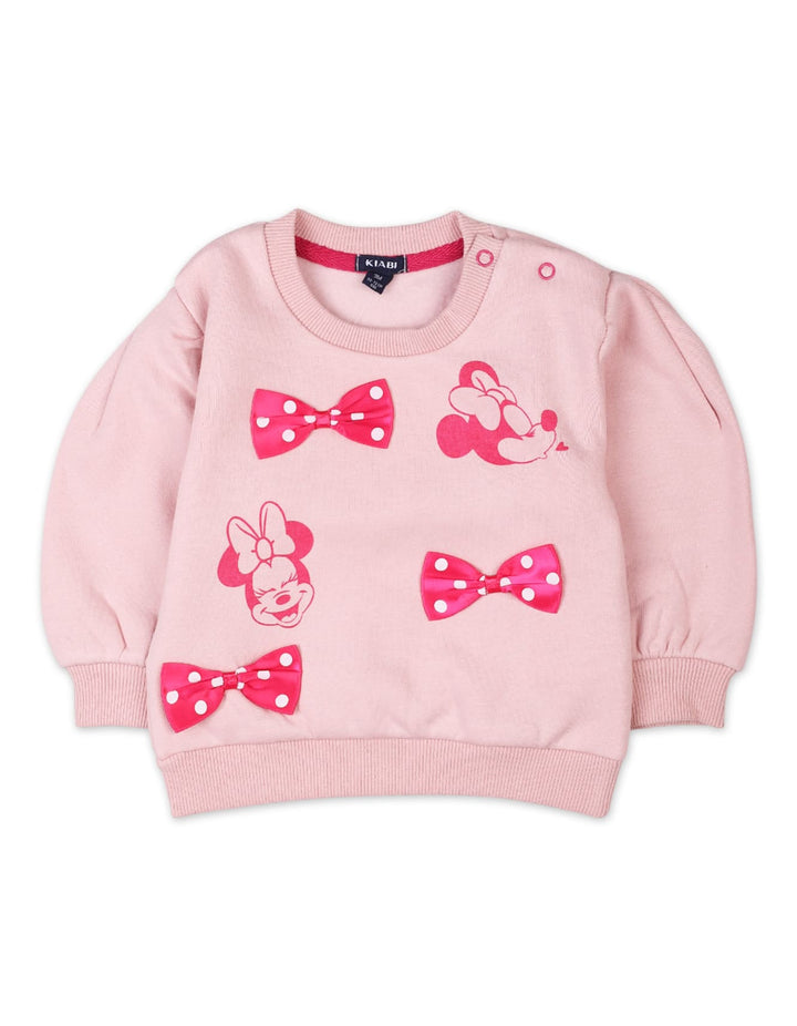 3 Pieces Winter Suit Sets Bambies Minnie Pink at Zubaidas Pakistan