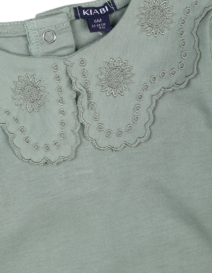 3 Pieces Winter Suit Sets Bambies Mint and Navy Blue at Zubaidas Official Pakistan