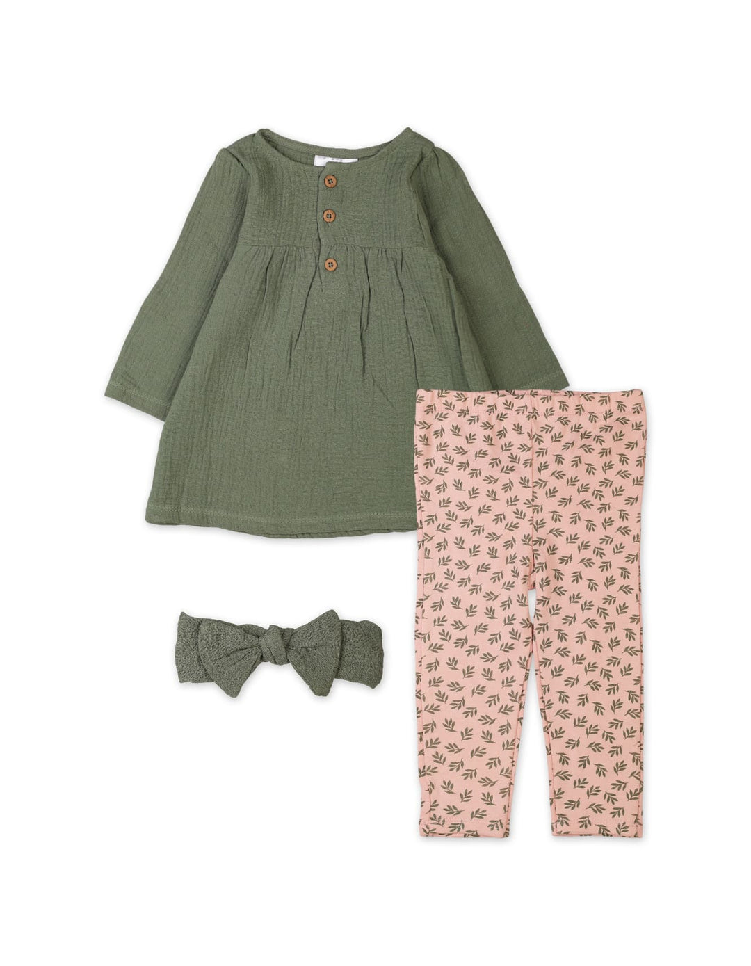 3 Pieces Winter Suit Sets Bambies Olive at Zubaidas