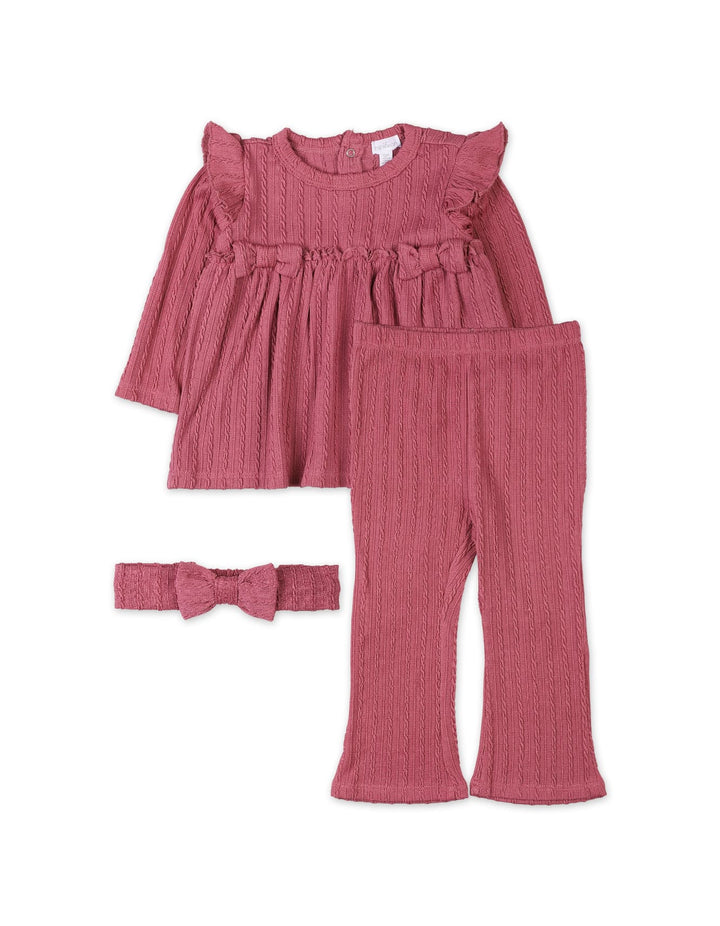 3 Pieces Winter Suit Sets Bambies Shocking Pink at Zubaidas