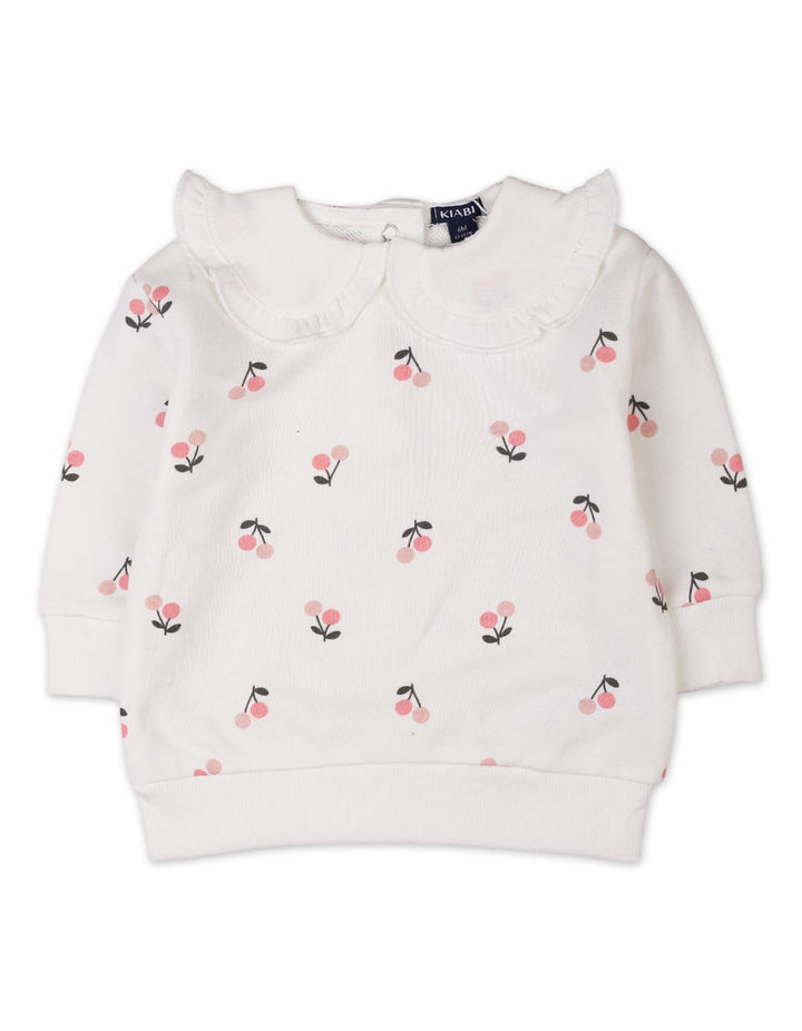 3 Pieces Winter Suit Sets Bambies White and Pink at Zubaidas Pakistan