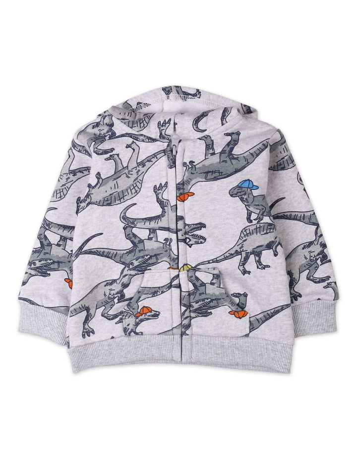 3 Pieces Winter Wear Bambies Dino Grey at Zubaidas Official Pakistan