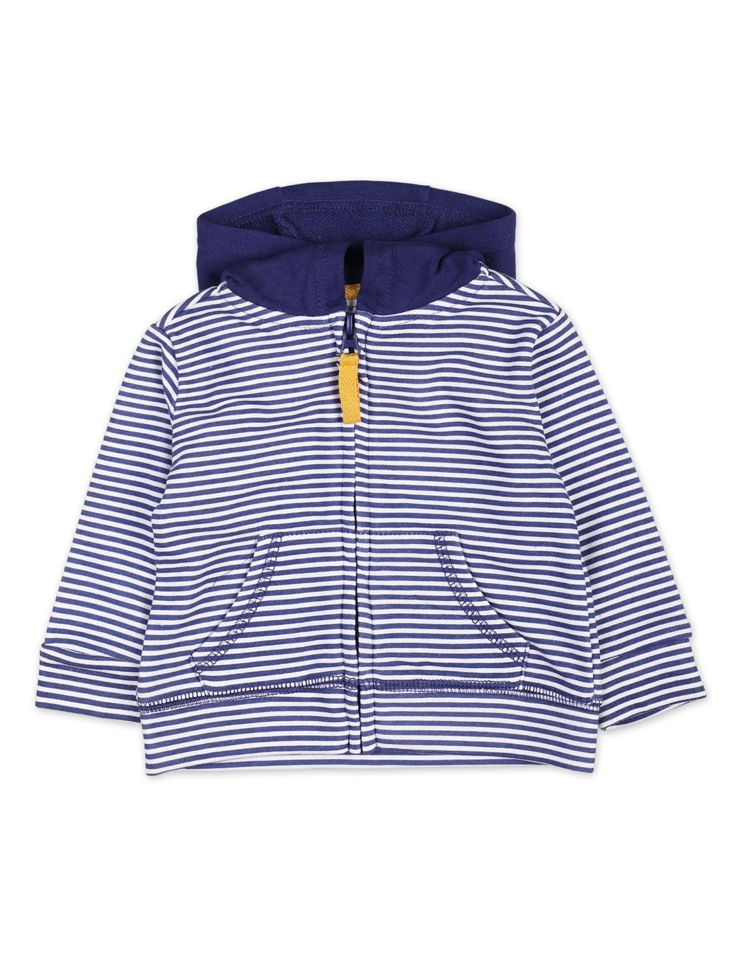 3 Pieces Winter Wear Bambies Striped Navy and Mustard at Zubaidas Official Pakistan