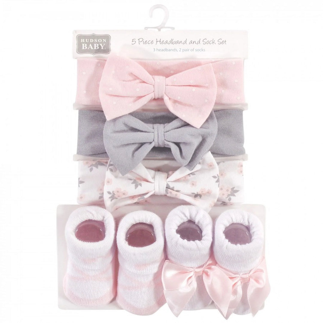 Zubaida's Adorable 5 Pcs Socks & Headbands Coordinated Set - Zubaidas Official™