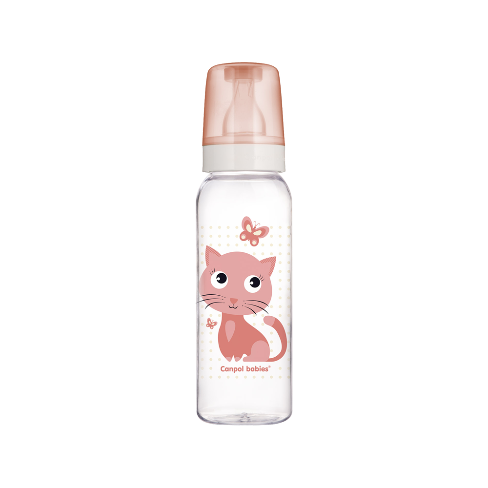 Canpol Feeding Bottle 12Month+ 250ml Cat at Zubaidas