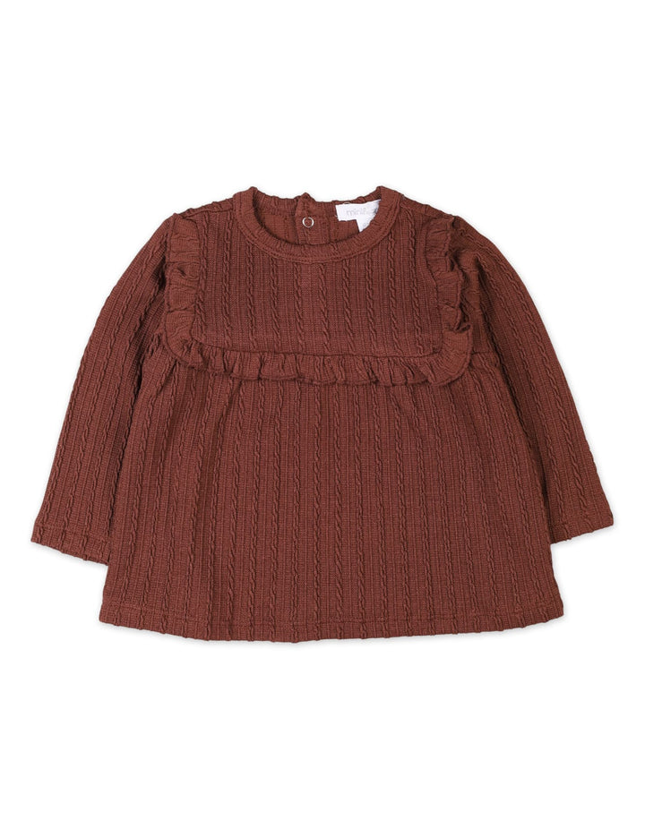 4 Pieces Winter Suit Sets Bambies Leapord Print Brown at Zubaidas Pakistan