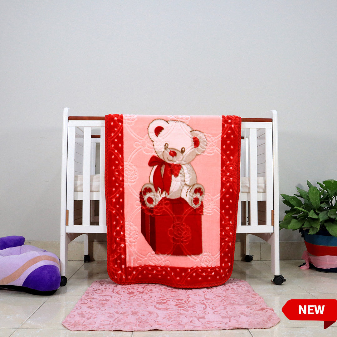 Kitten Cot Cloudy Baby Blanket Scarlet Hugs