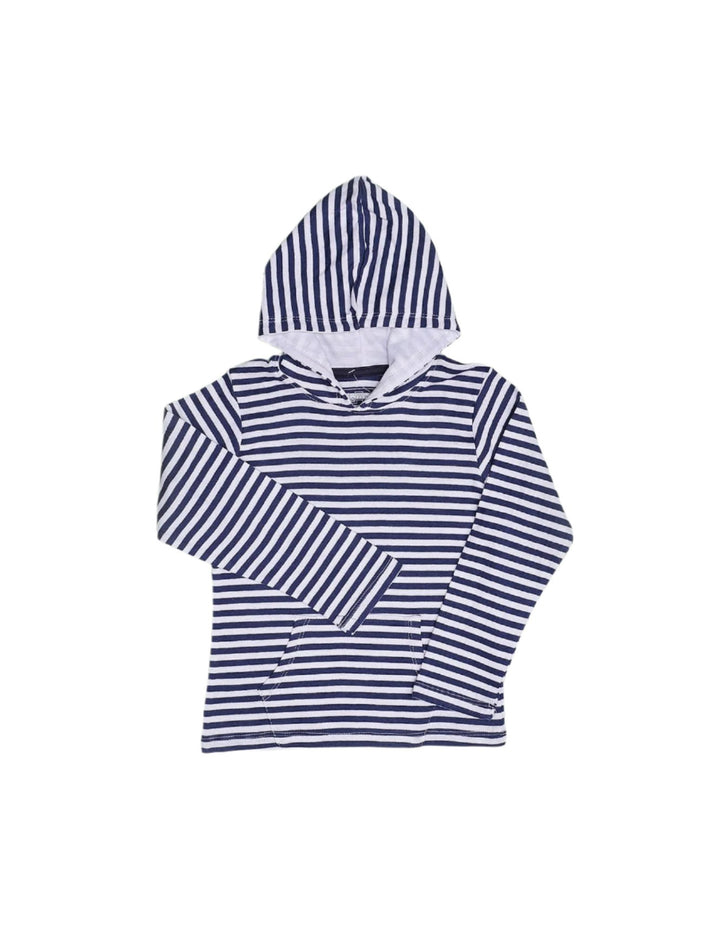 Hoodie Navy Blue and White Stripes for Boys