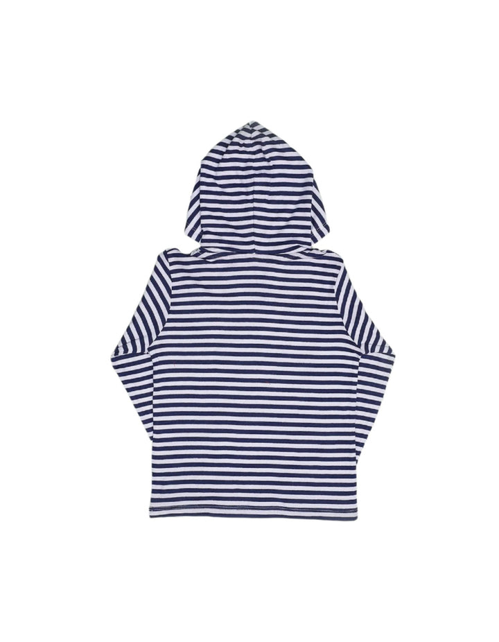 Hoodie Navy Blue and White Stripes for Boys