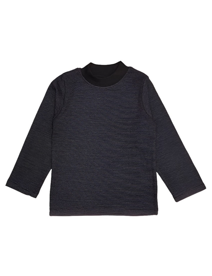 Mock Neck Shirt Charcoal - Infant