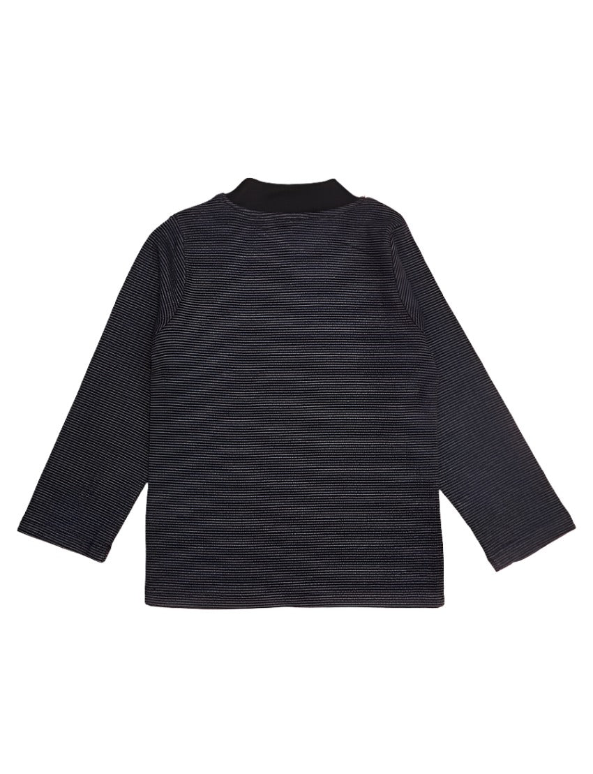 Mock Neck Shirt Charcoal - Infant