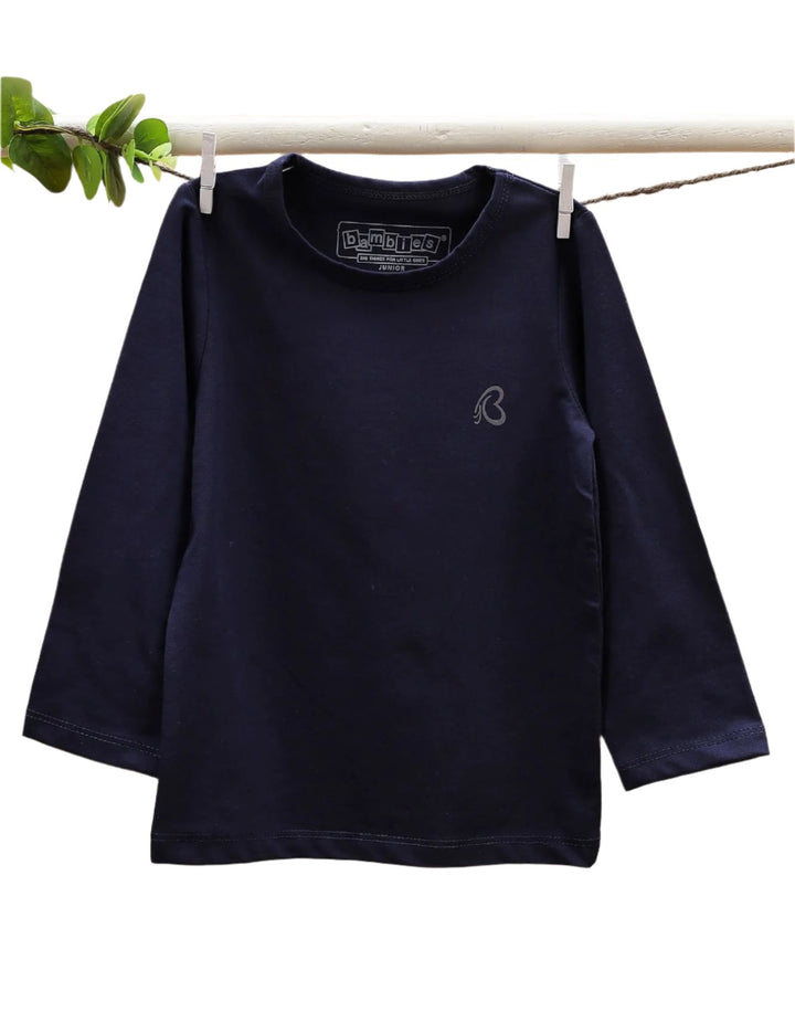 Tshirt Solid Navy Blue - Toddler