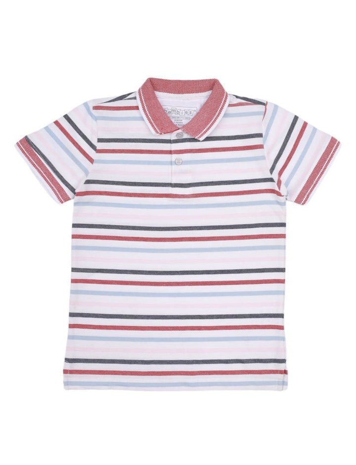 Polo Shirt Multi Color Stripes for Boys