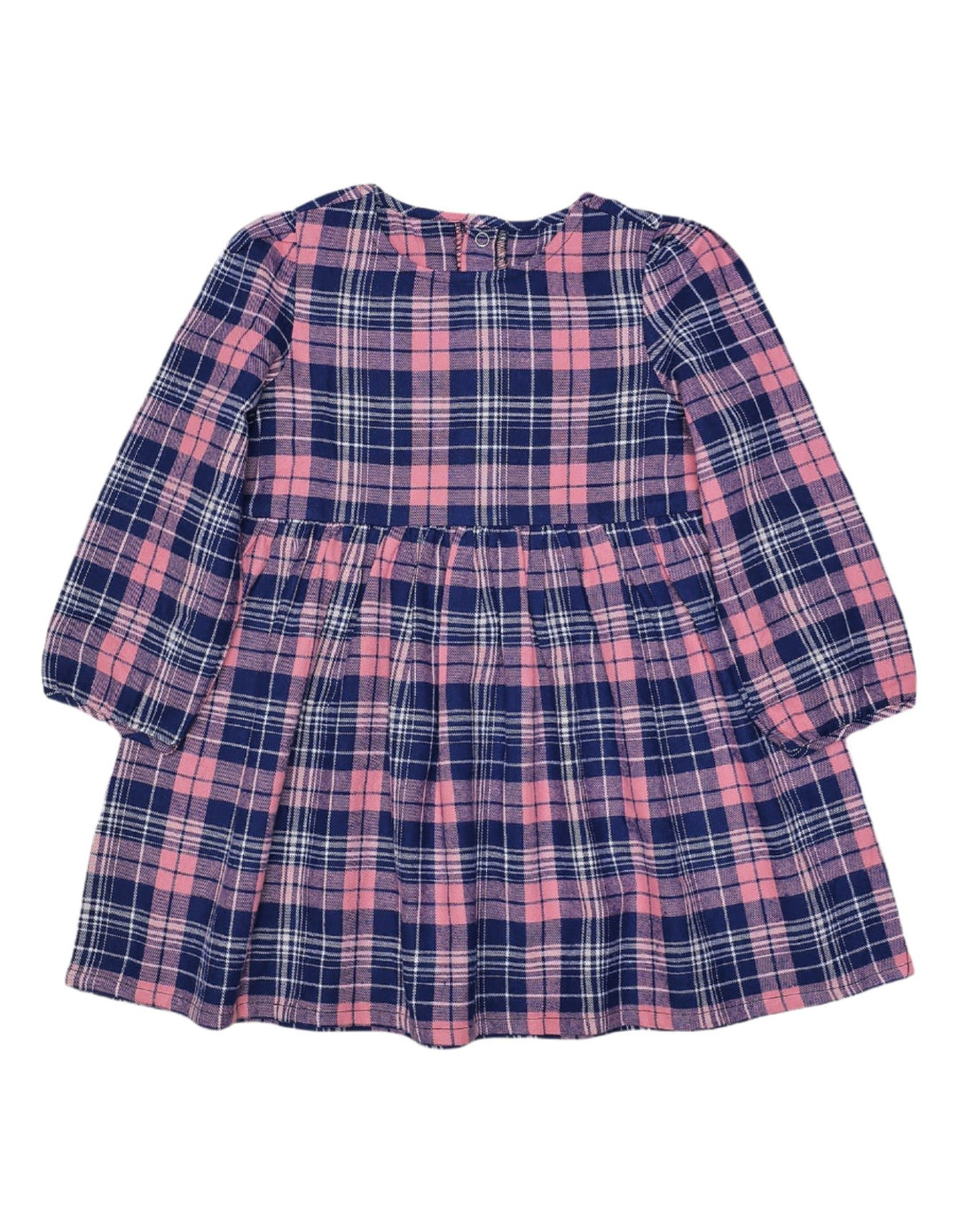 Checkered Frock with Fleece Vest for Girls