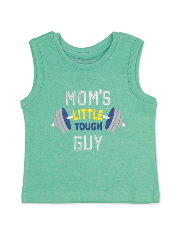 Sando Light Green for Boys - Mom's Little Tough Guy