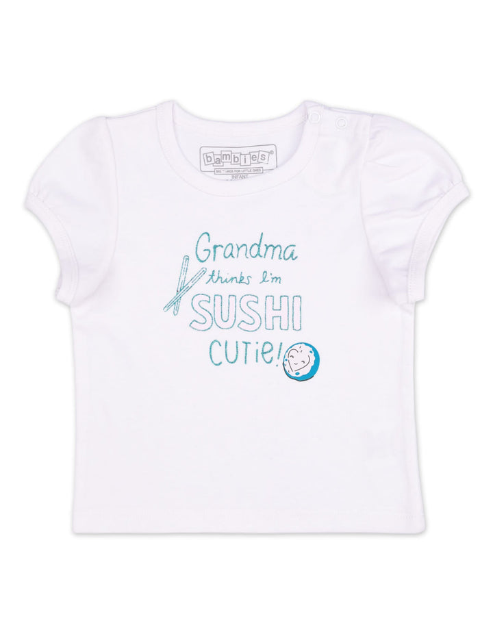 Top for Girls with Sushi Cutie Theme