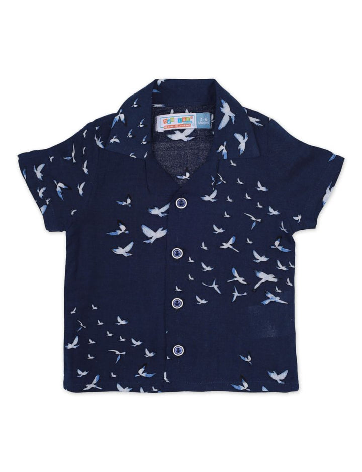 Shirt with Birds Theme For Boys