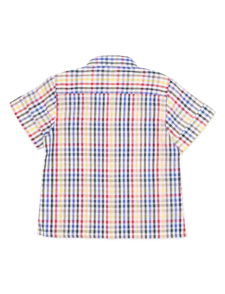 Shirt with Multi Check Print for Boys - Toddler