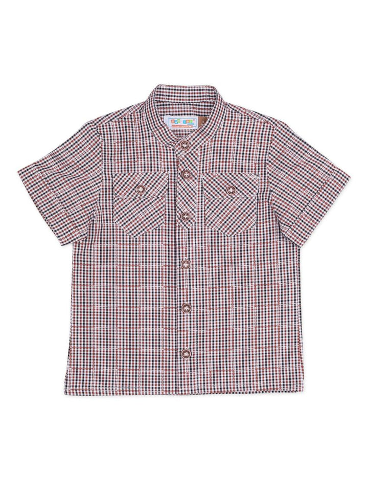 Shirt with Multi Check Print for Boys - Toddler