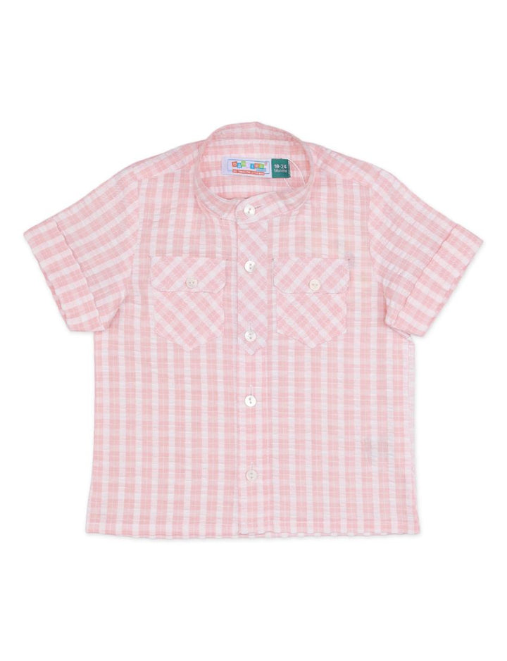 Zubaida's Shirt Pink & White for Boys - Toddler