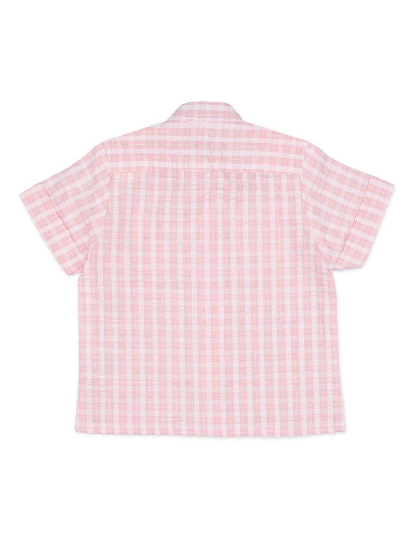 Zubaida's Shirt Pink & White for Boys - Toddler