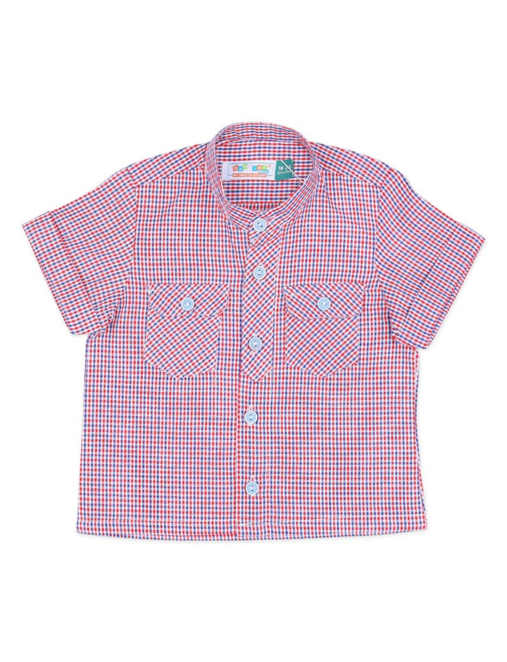 Zubaida's Shirt with Muti Check Print for Boys - Toddler