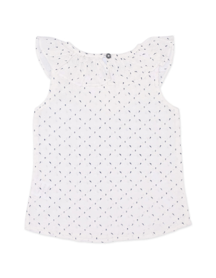 Top for Girls with Floral Theme