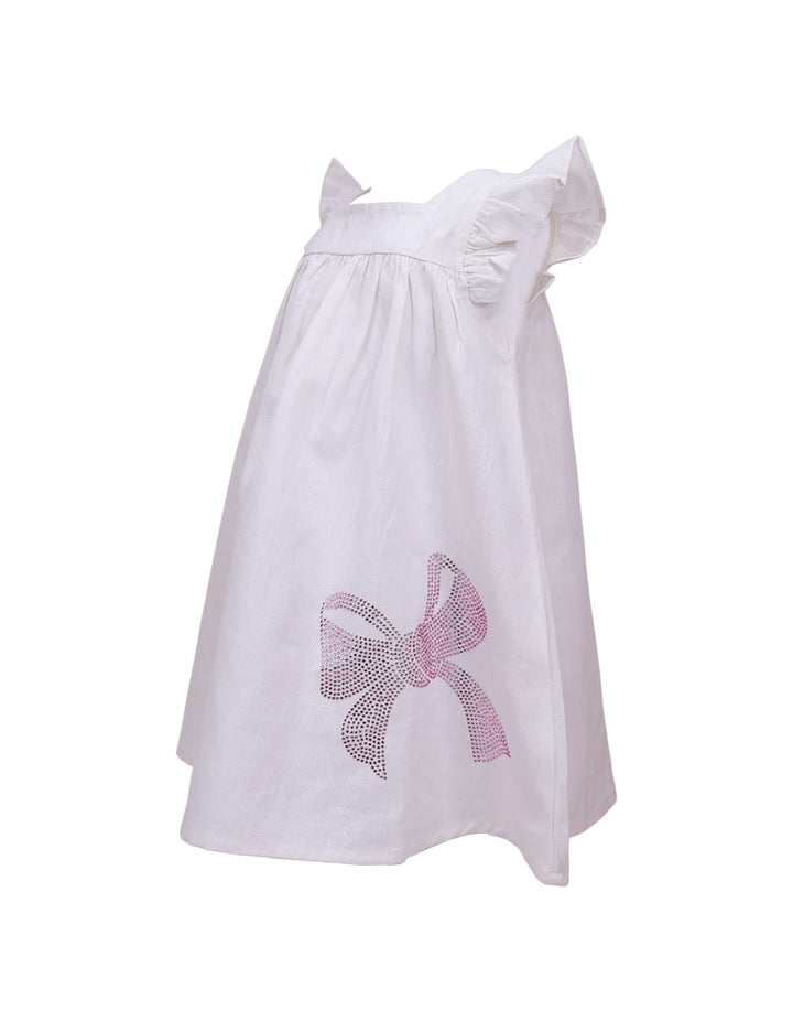 Dress with Diamontees Butterfly