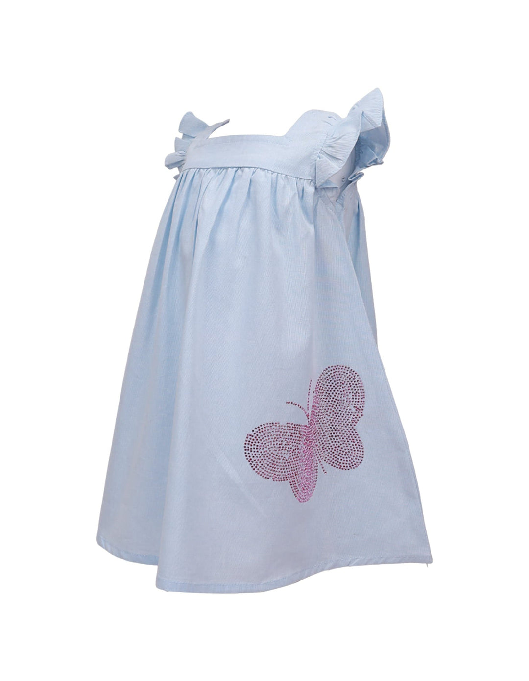 Dress with Diamontees Butterfly