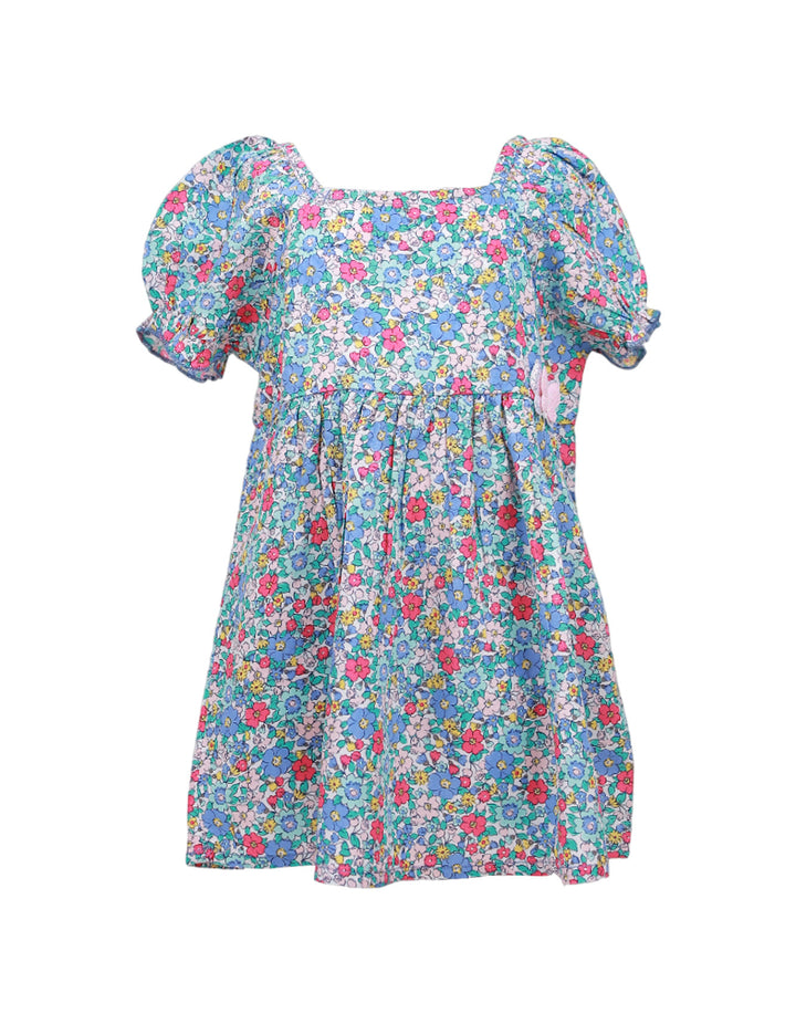 Zubaida's Frock Floral Print Glittered Butterfly