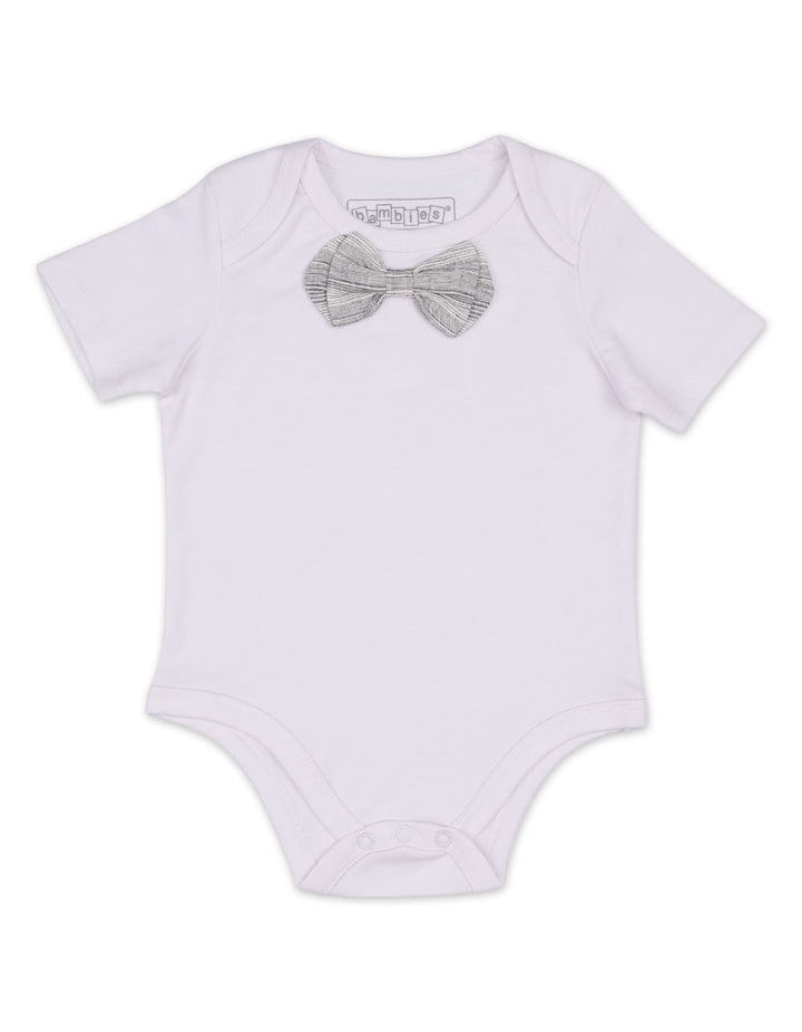 Body Suit with Gray Bow