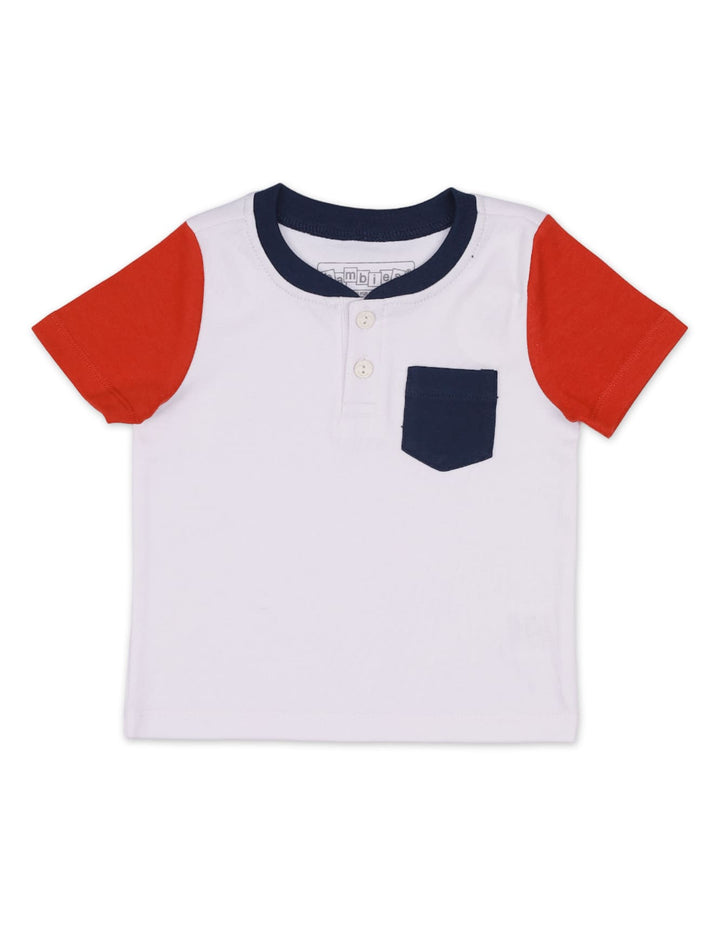 T-Shirt Navy White & Red for Boys