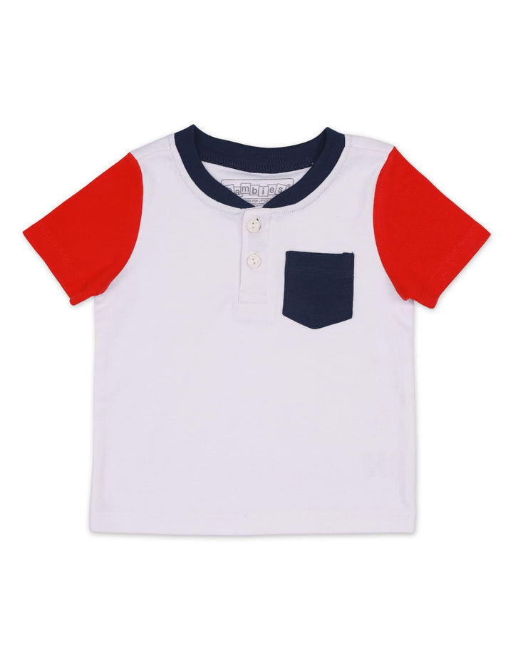 T-Shirt White & Red for Boys