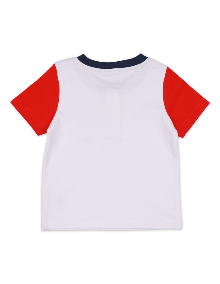 T-Shirt White & Red for Boys