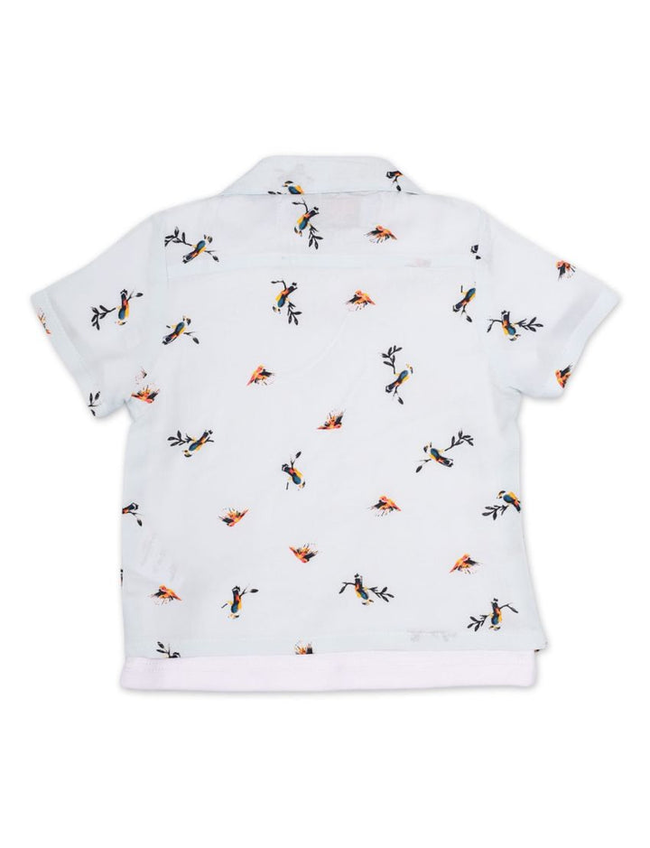 Shirt Plain Tee for Boys - Birds Theme - Toddler