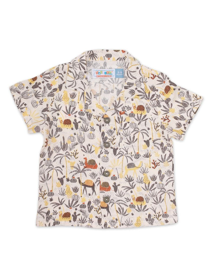 Shirt Plain Tee for Boys - Safari Theme - Toddler