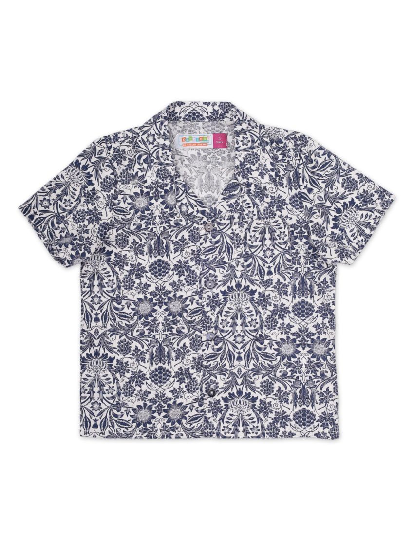 Shirt Plain Tee for Boys - Floral Theme