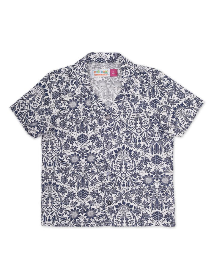 Zubaida's Shirt Plain Tee for Boys - Floral Theme