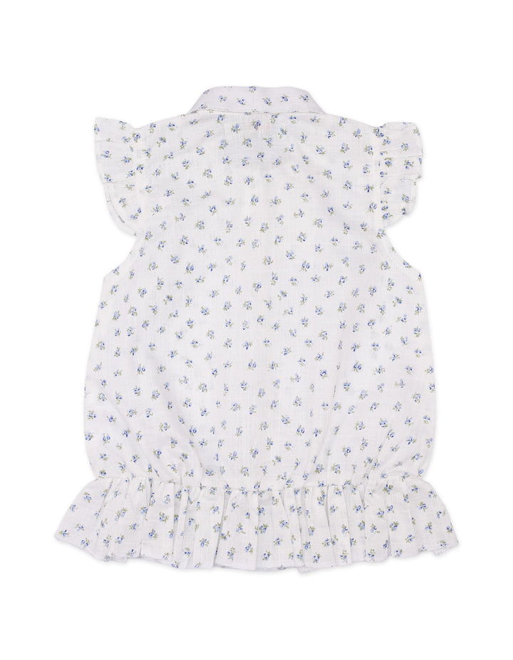 Top for Girls with Floral Theme