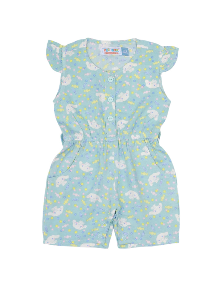 Zubaida's Romper Adorable Bunny & Candy All Over Print