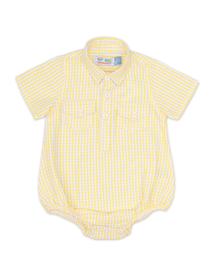 Body Suit Yellow with White Stripes for Boys