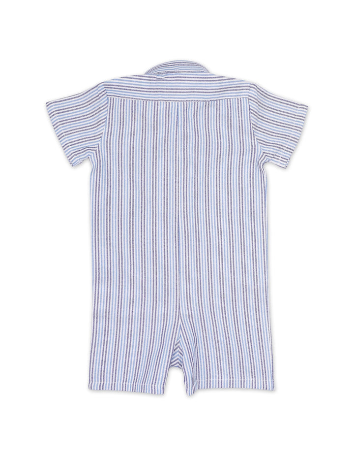 Body Suit with Gray & Blue Stripes for Boys