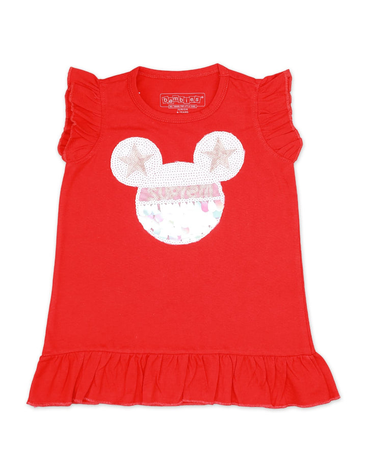 Top for Girls with Mickey Mouse Theme