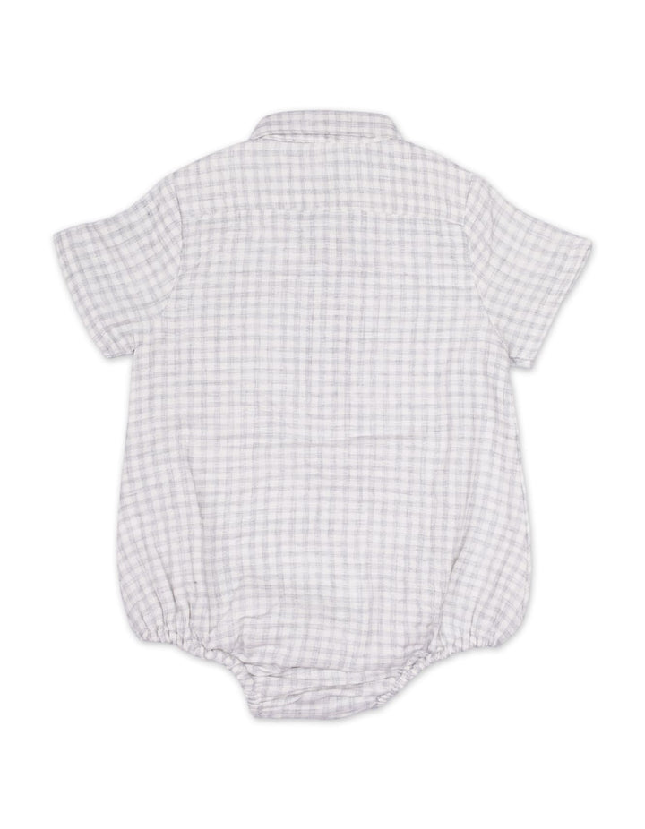 Body Suit Gray Checkered for Boys