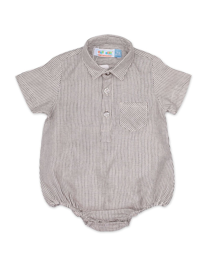 Body Suit Beige Stripes for Boys