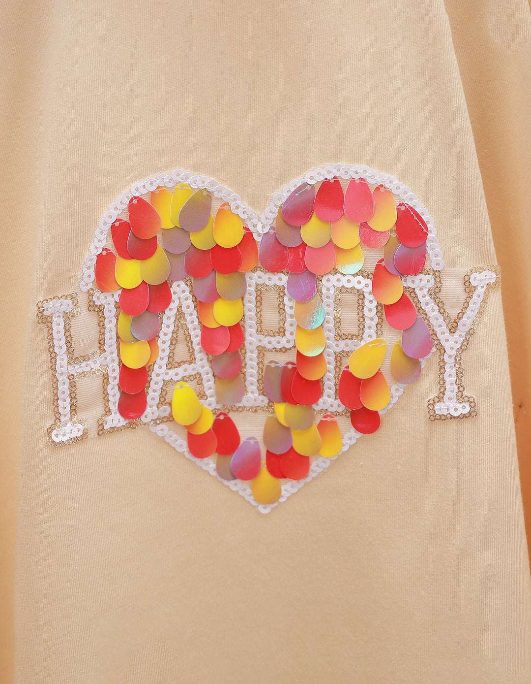 Poncho Top Off White Heart for Girls