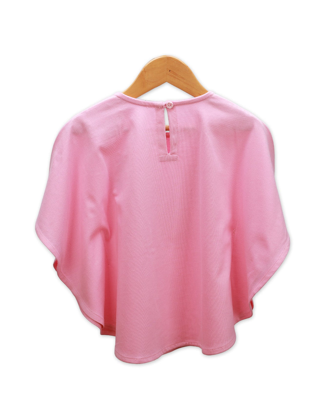 Poncho Top Pink Butterfly for Girls